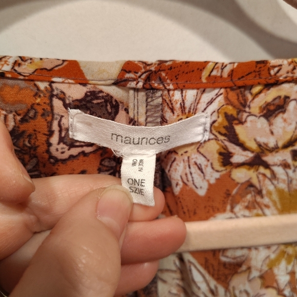 Maurices Multi Print Chiffon Open Front Cardigan Kimono One Size -Boho Festival - Picture 2 of 6